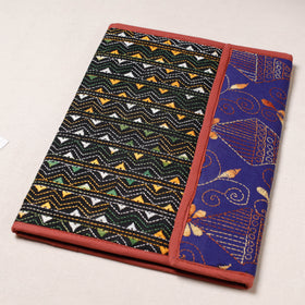 Black Bengal Kantha Work Handcrafted File Folder 