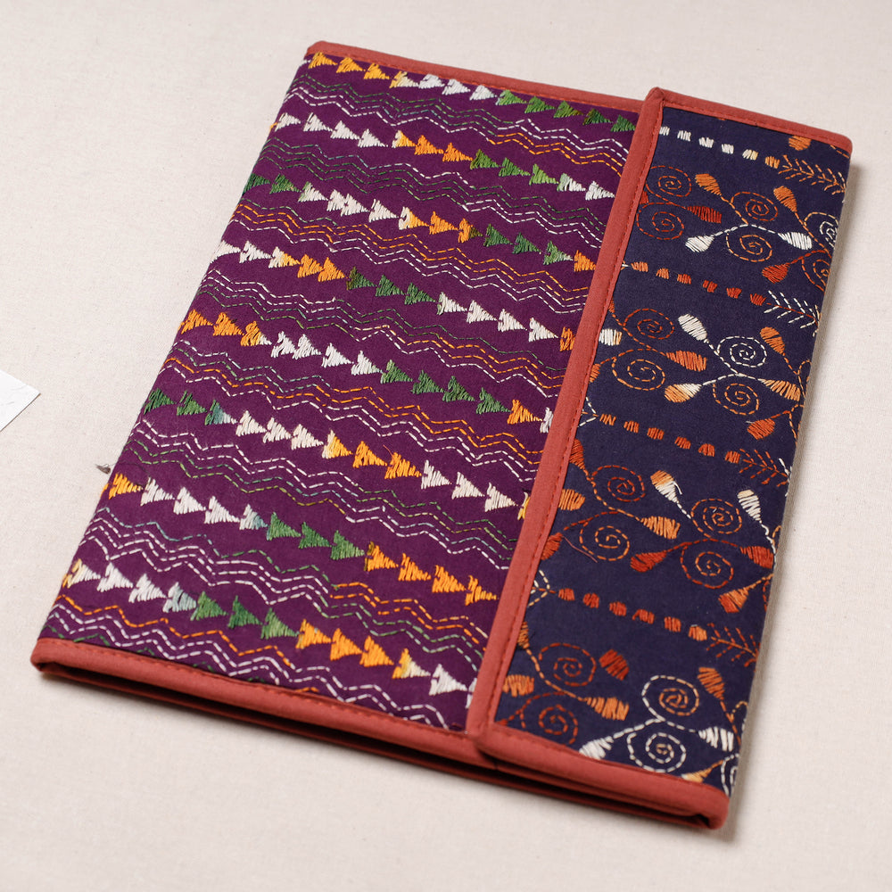 Bengal Kantha Work Handcrafted File Folder