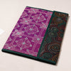 Purple Bengal Kantha Work Handcrafted File Folder 