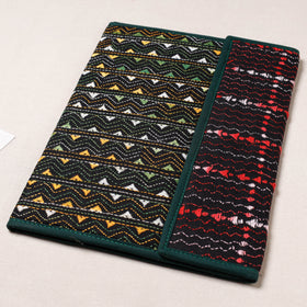 Black Bengal Kantha Work Handcrafted File Folder 
