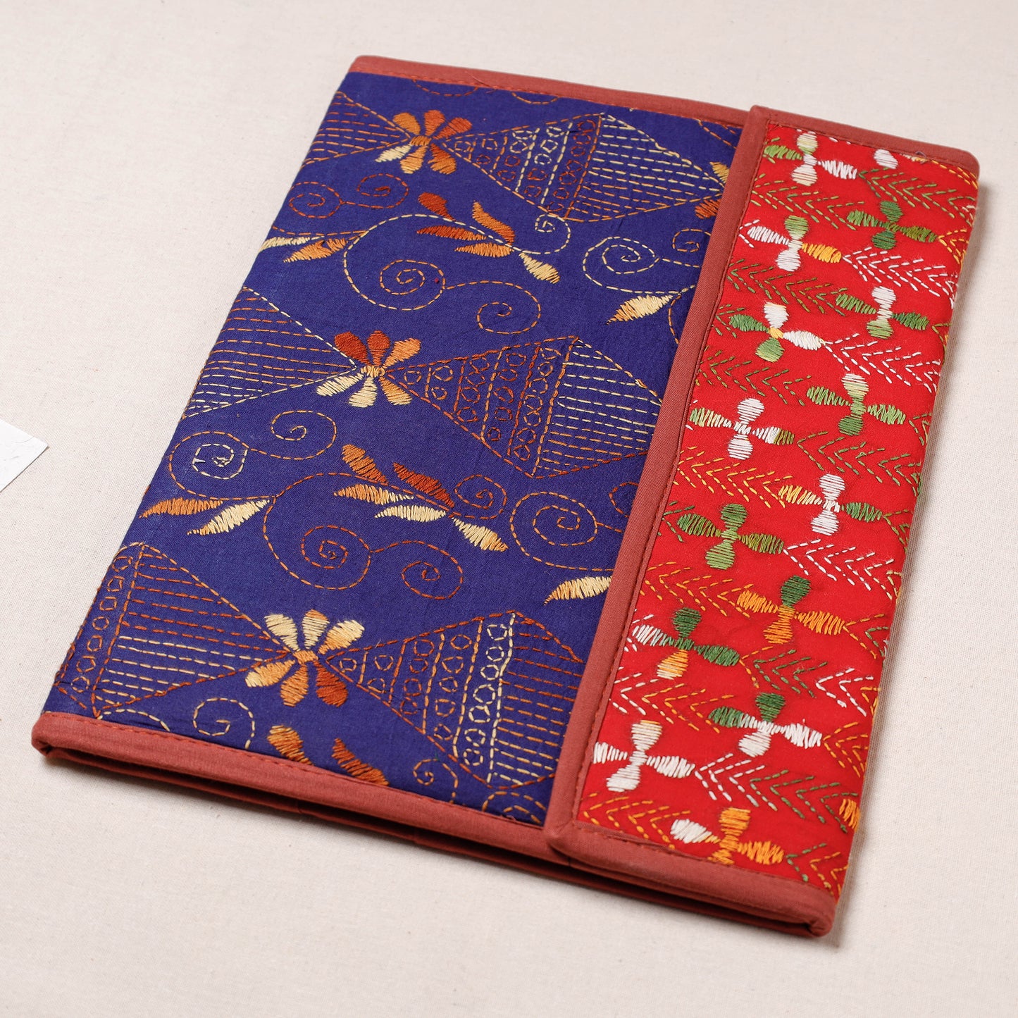 Bengal Kantha Work Handcrafted File Folder