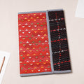 Red Bengal Kantha Work Handcrafted File Folder 