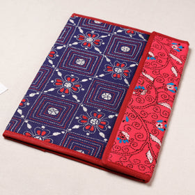 Purple Bengal Kantha Work Handcrafted File Folder 