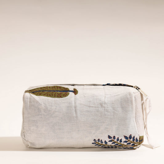 Handmade Cosmetic/Toiletry Cotton Pouch