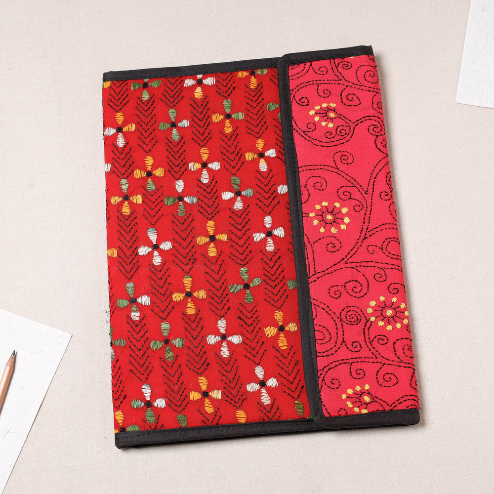 Bengal Kantha Work Handcrafted File Folder