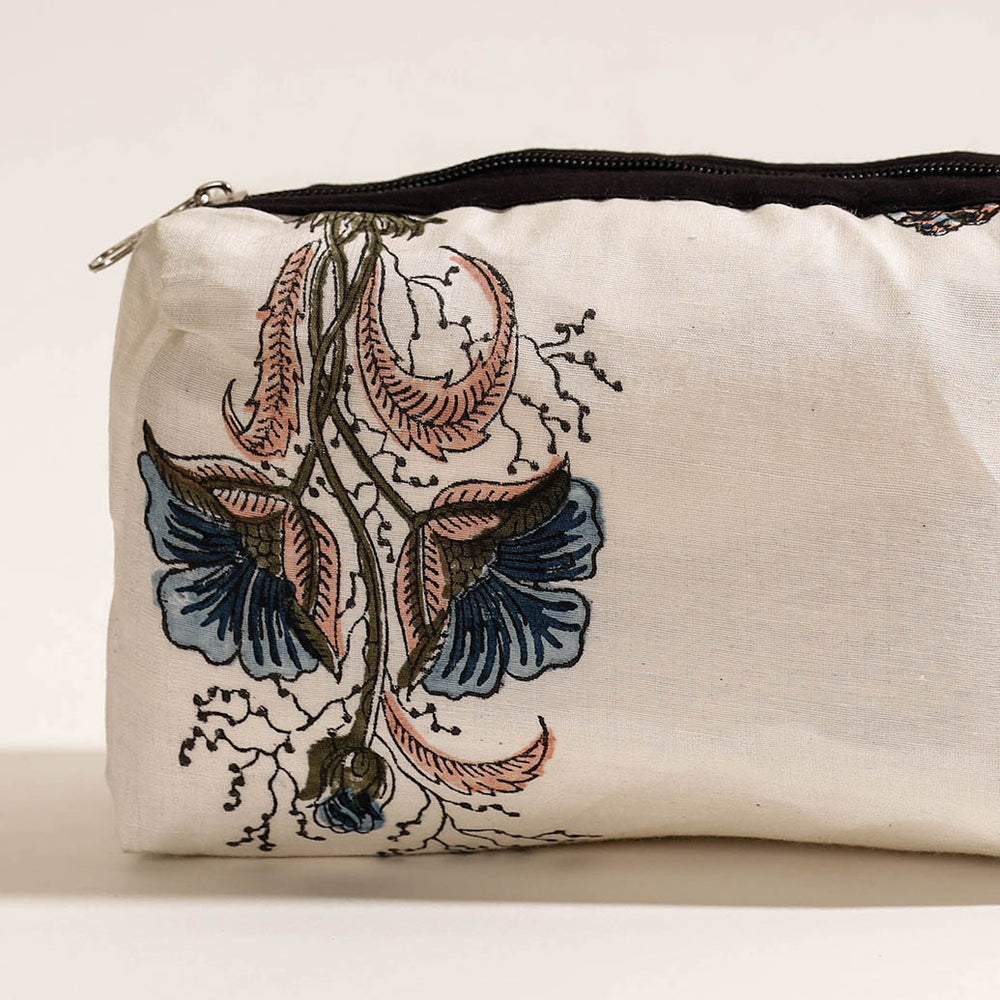 cotton cosmetic pouch 