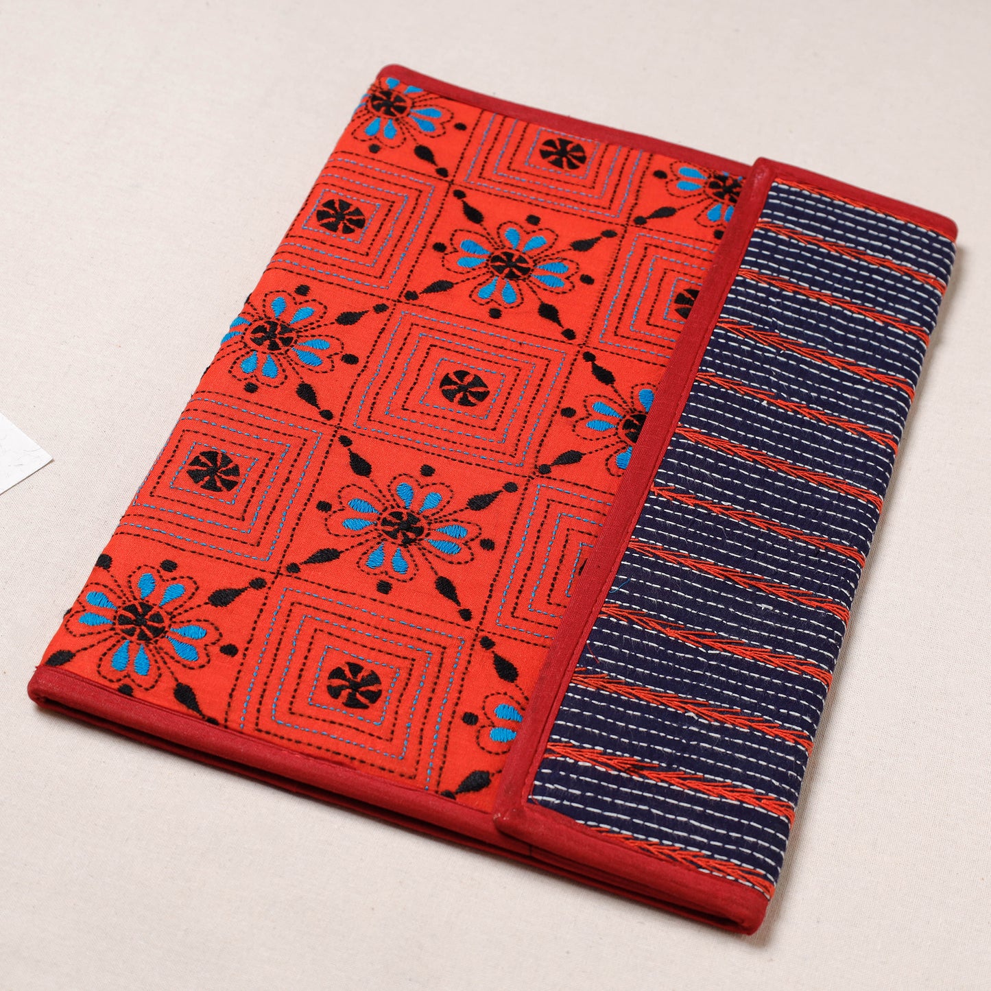 Bengal Kantha Work Handcrafted File Folder