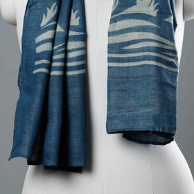 Buy Block Art Print Natural Dyed Tussar Silk Bindaas Stole