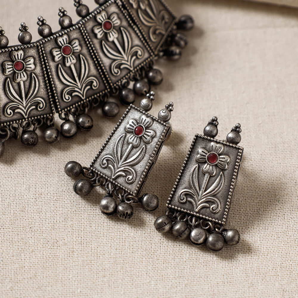 oxidised necklace set