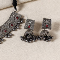 oxidised necklace set