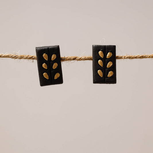 handpainted terracotta earrings