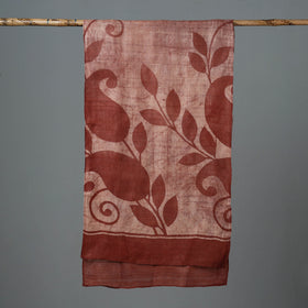  Block Art Print Natural Dyed Tussar Silk Bindaas Stole