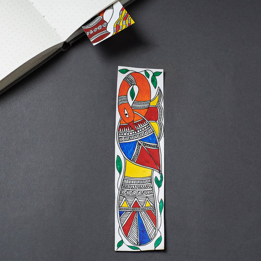 Assorted - Madhubani Handpainted Bookmark (7 x 2 in)