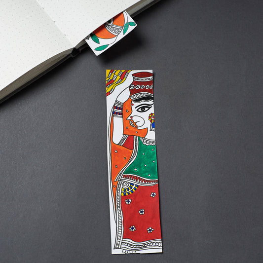 Assorted - Madhubani Handpainted Bookmark (7 x 2 in)