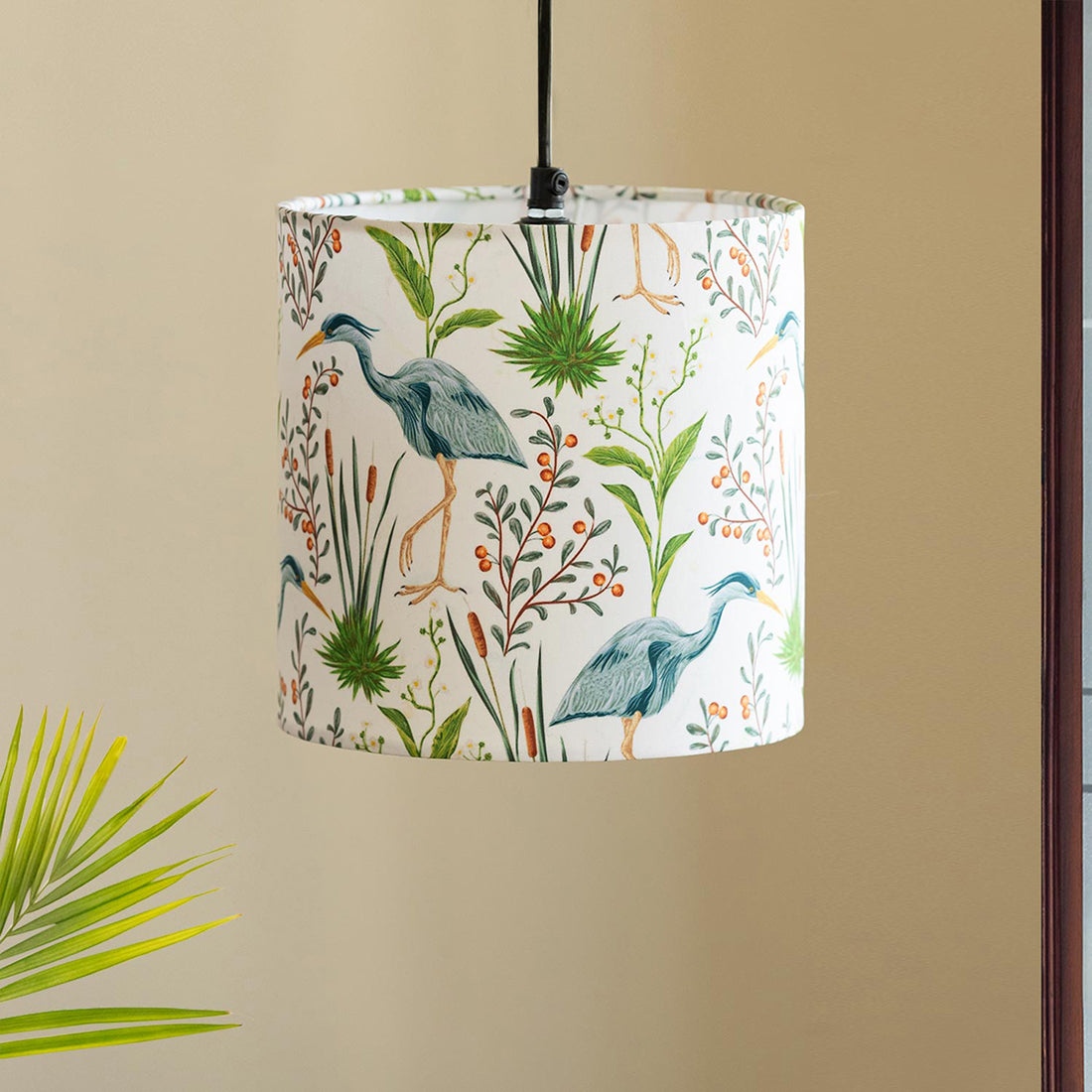 Ostrich Sanctuary' Hanging Pendant Lamp Shade (8.1 Inches, Handcrafted)