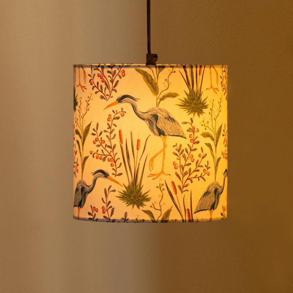 Ostrich Sanctuary' Hanging Pendant Lamp Shade (8.1 Inches, Handcrafted)