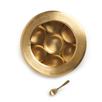 Brass Wooden Masala Box