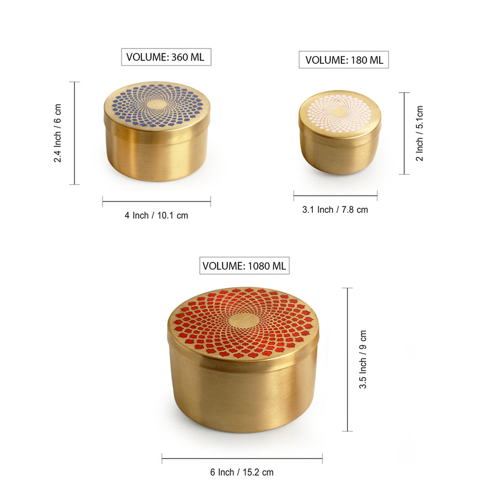 Utility Brass Jars & Containers