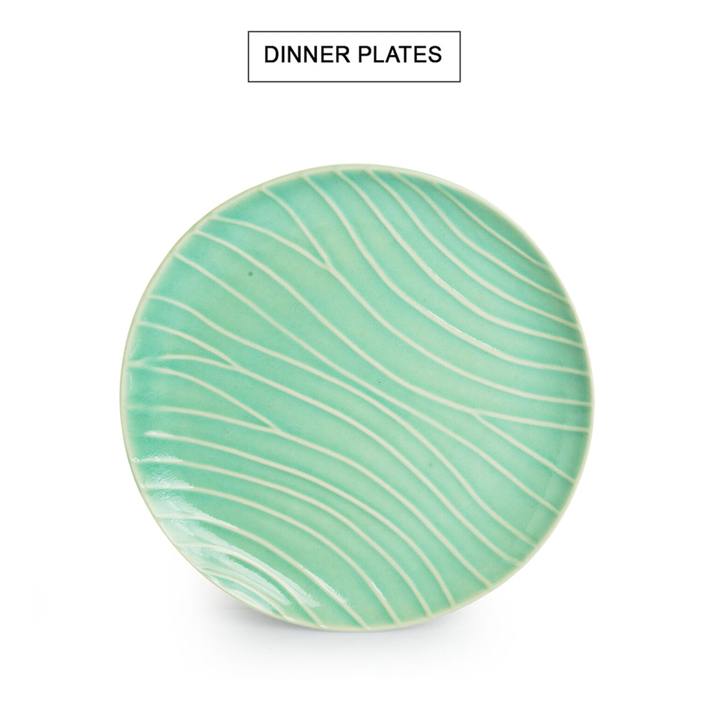 Ceramic Dinner Plate With Katoris