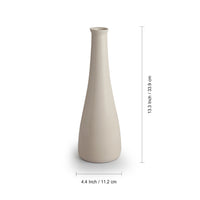 Minimalistic Elevated' Decorative Ceramic Vase (Handglazed Studio Pottery, 13.3 Inches)