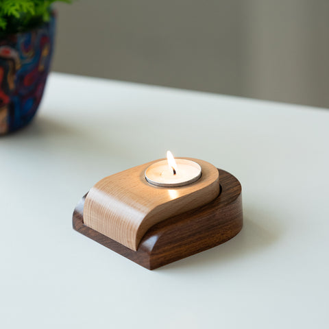 Wooden Tea Light Holder