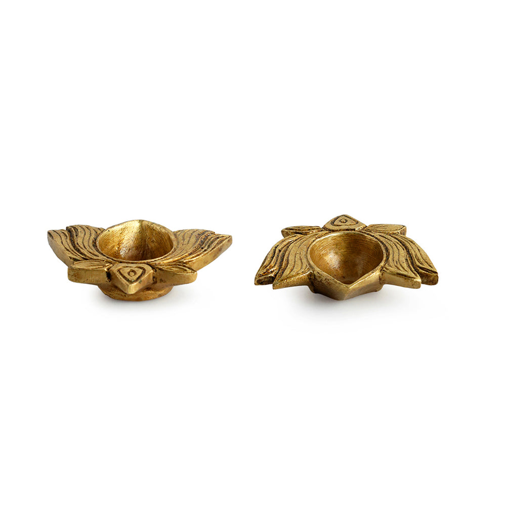 brass diya set 