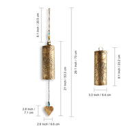 Sonorous Ghantadi' Kutch Decorative Hanging Wind Chime (Golden)