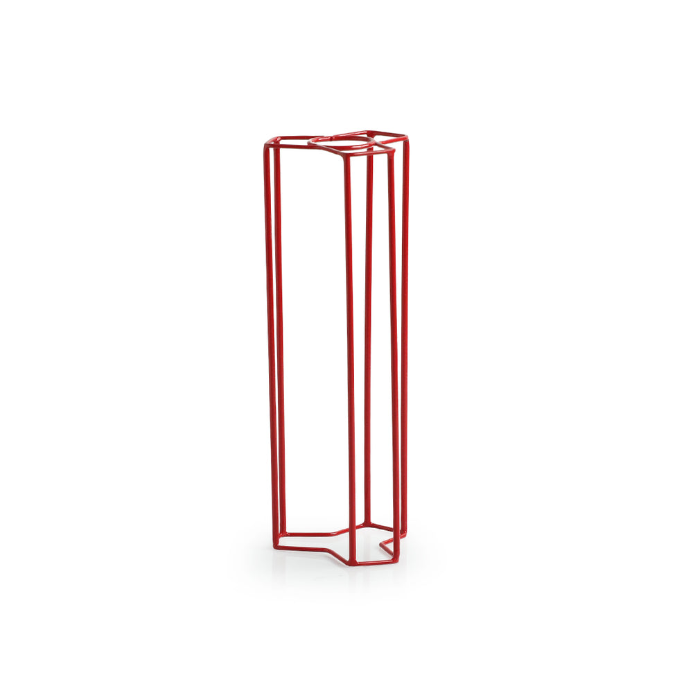 'Modern Glass Garden' Test Tube Table Planter/Vase (10 Inch, Red)