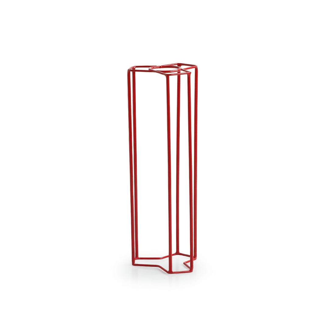 'Modern Glass Garden' Test Tube Table Planter/Vase (10 Inch, Red)