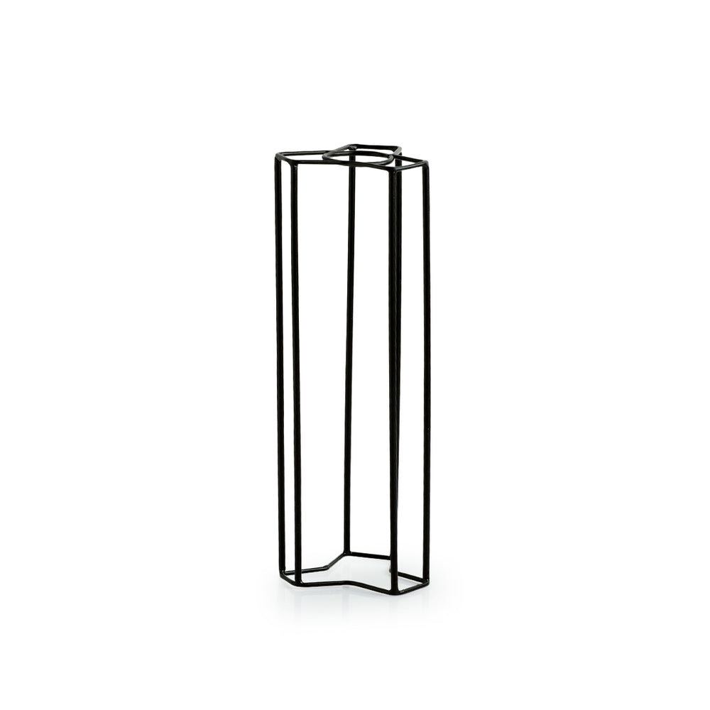 'Modern Glass Garden' Test Tube Table Planter/Vase (10 Inch, Black)