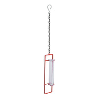 'Modern Glass Garden' Test Tube Hanging Planter/Vase (10 Inch, Red)