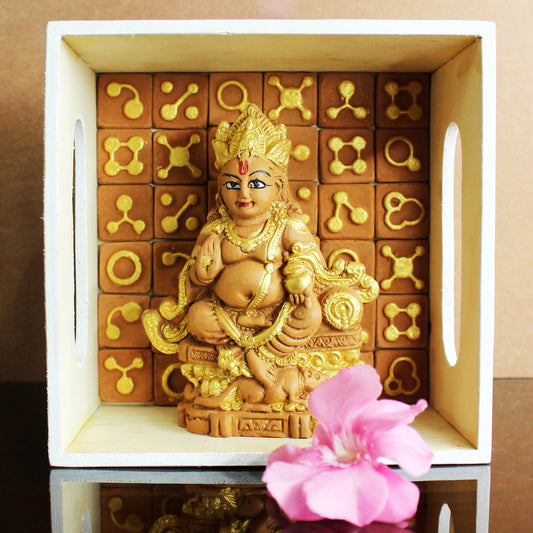 Handcrafted Terracotta Dhanaraj Kuber Idol for Gifting