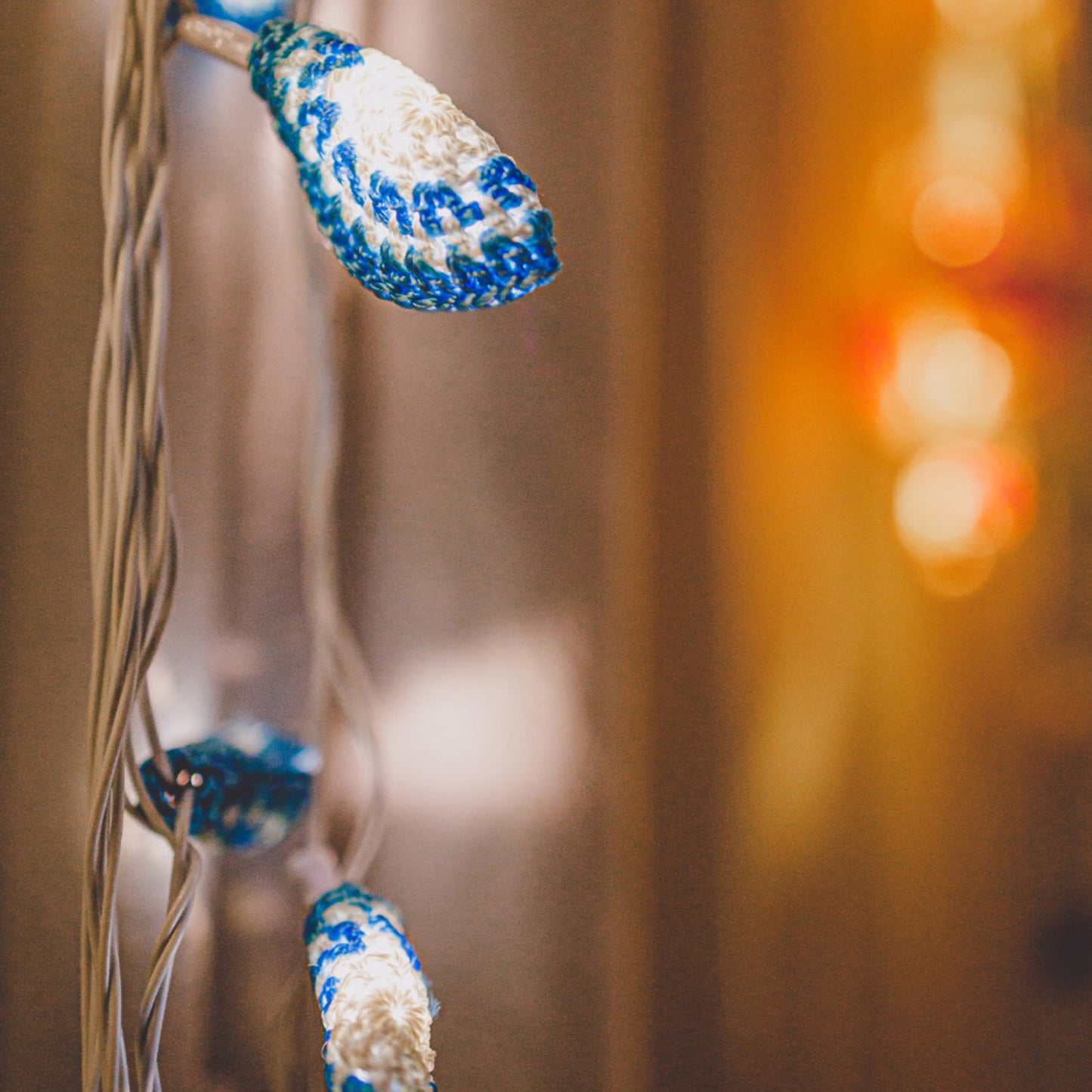Lily Bougainvillea - Handmade Crochet LED String Light for Home Decor 02