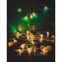 Home Decor LED String Lights ~ Yellow Lily Bougainvillea