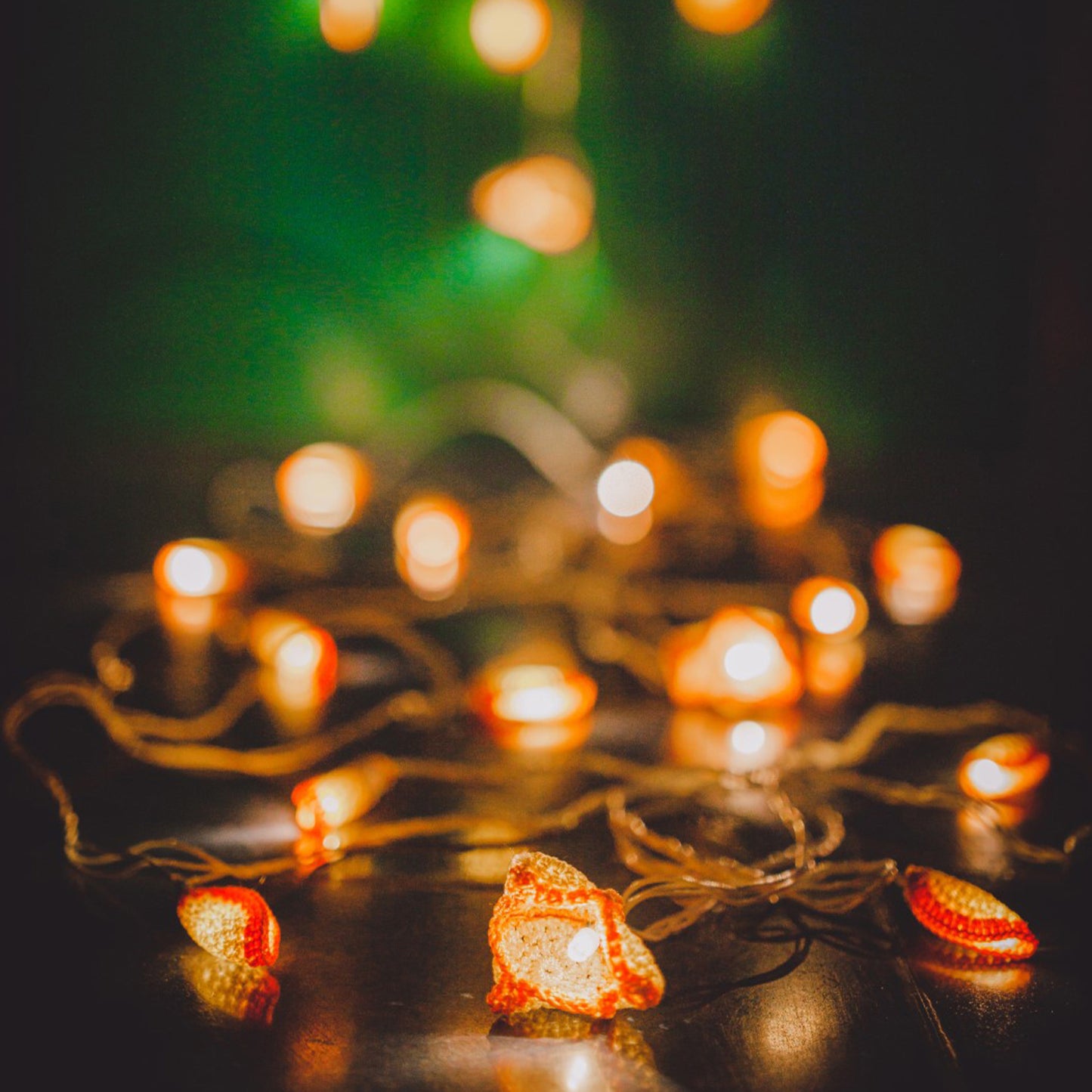 Lily Bougainvillea - Handmade Crochet LED String Light for Home Decor 03