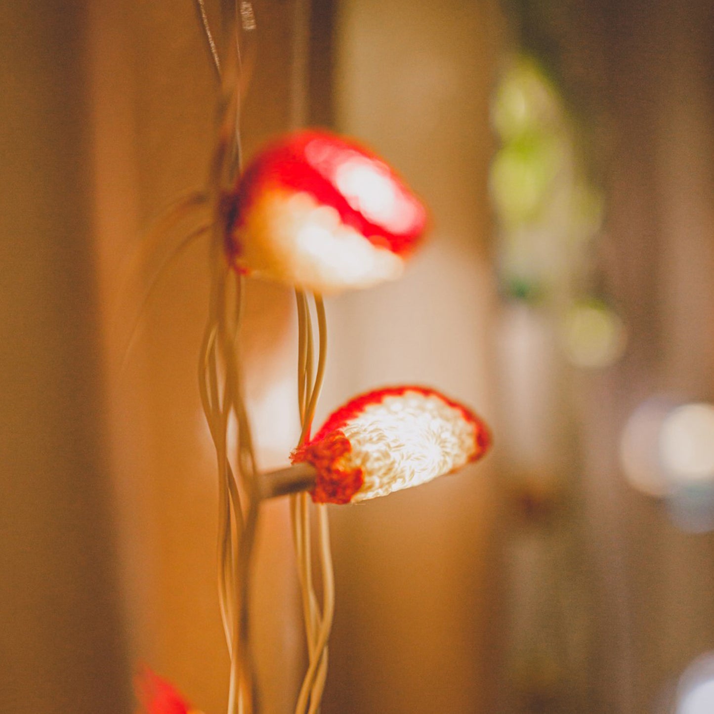 Lily Bougainvillea - Handmade Crochet LED String Light for Home Decor 01