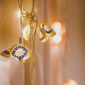 Lily Bougainvillea - Handmade Crochet LED String Light for Home Decor 06