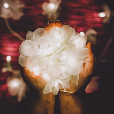 Flower - Handmade Crochet LED String Light for Home Decor 10