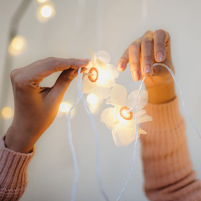 Flower - Handmade Crochet LED String Light for Home Decor 08