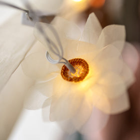 Flower - Handmade Crochet LED String Light for Home Decor 08