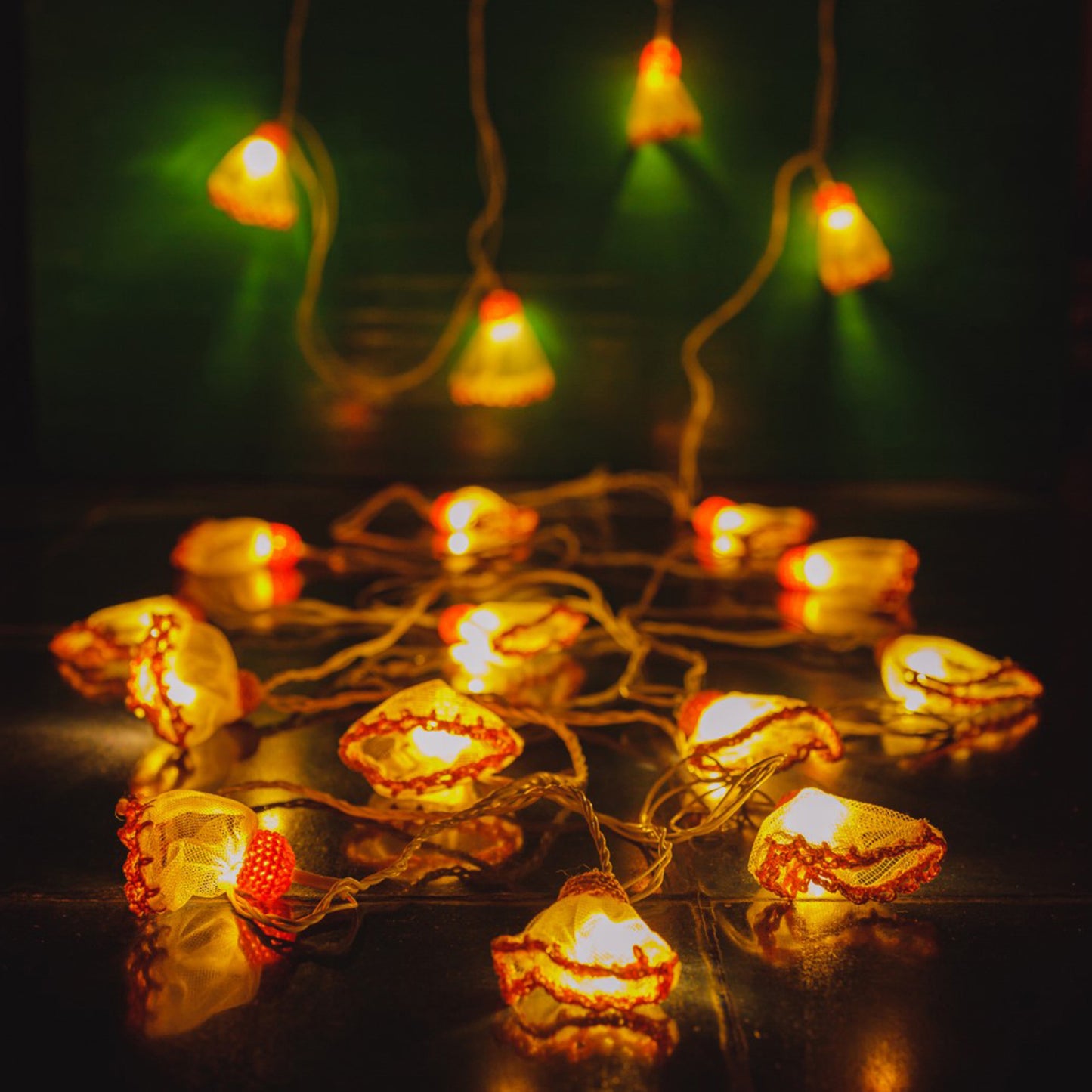 Frock - Handmade Crochet LED String Light for Home Decor 12