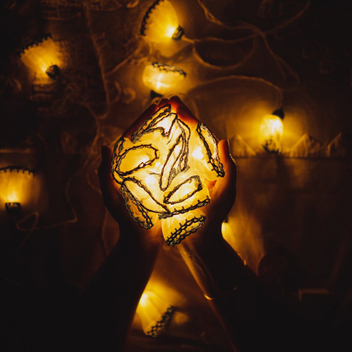 Frock - Handmade Crochet LED String Light for Home Decor 11