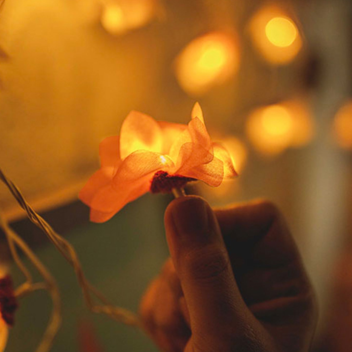 Flower - Handmade Crochet LED String Light for Home Decor 14