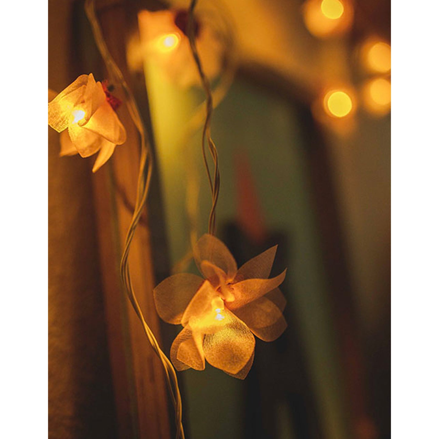 Home Decor LED String Lights ~ Pink Rose with Hearts