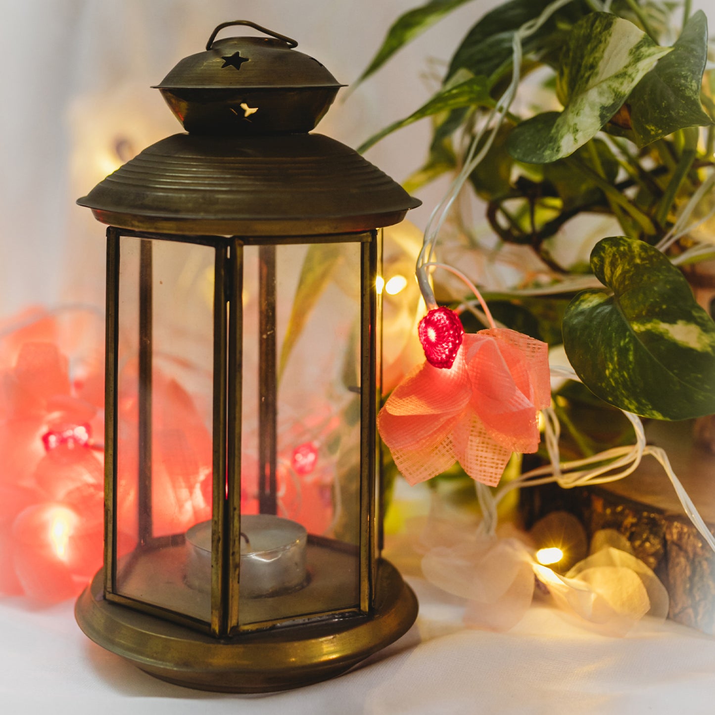 Flower - Handmade Crochet LED String Light for Home Decor 13