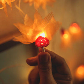 Flower - Handmade Crochet LED String Light for Home Decor 13