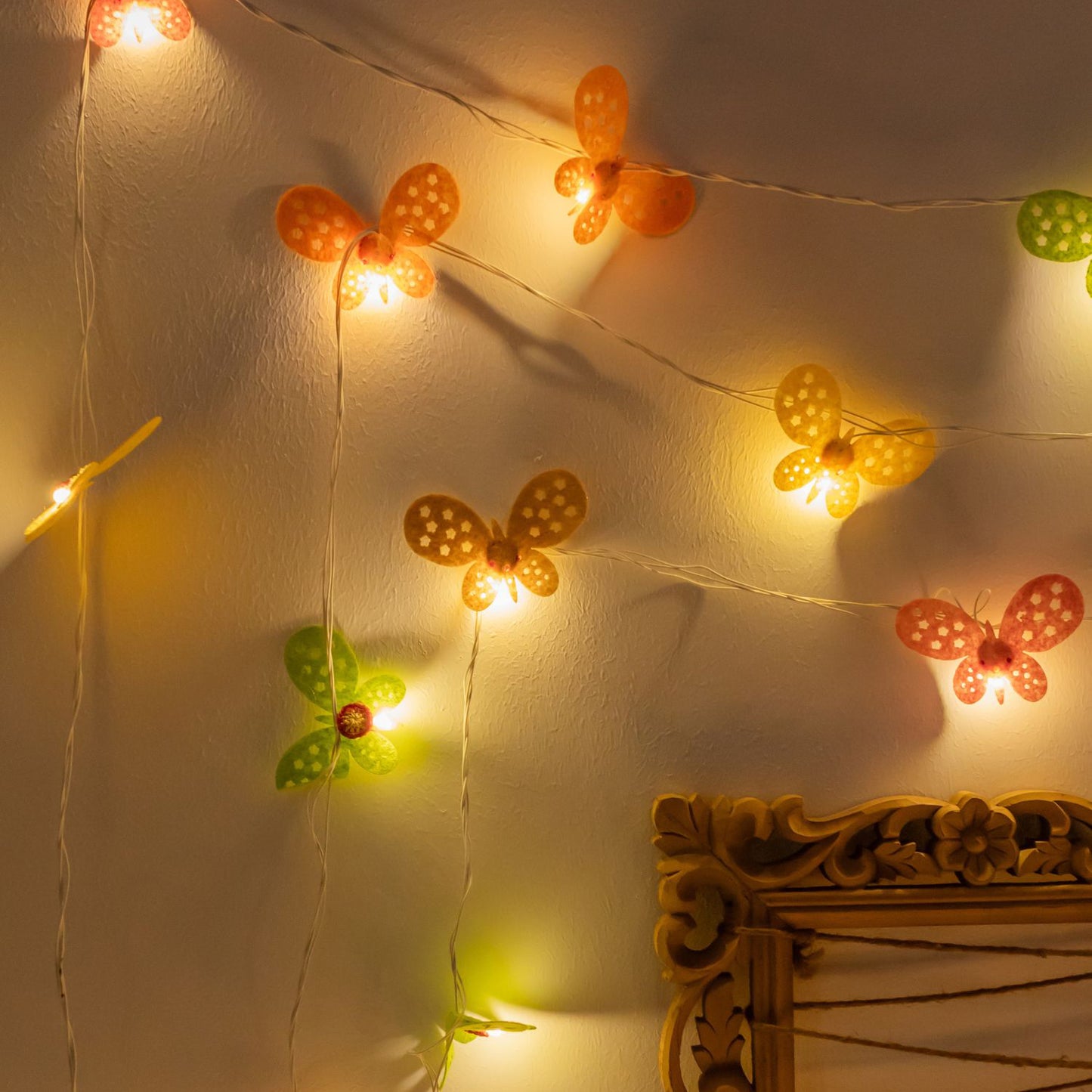 Butterflies - Handmade Crochet LED String Light for Home Decor 16