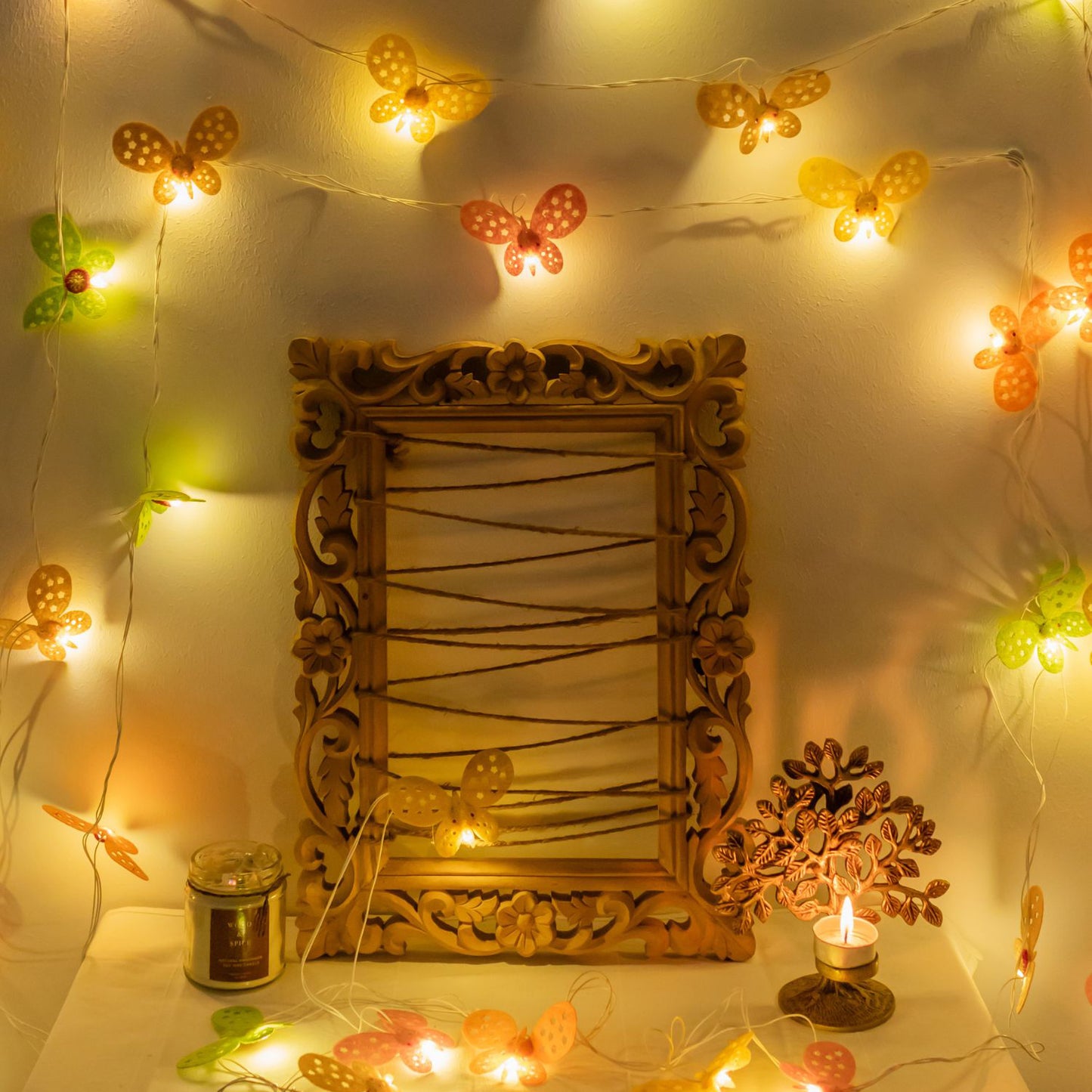 Butterflies - Handmade Crochet LED String Light for Home Decor 16