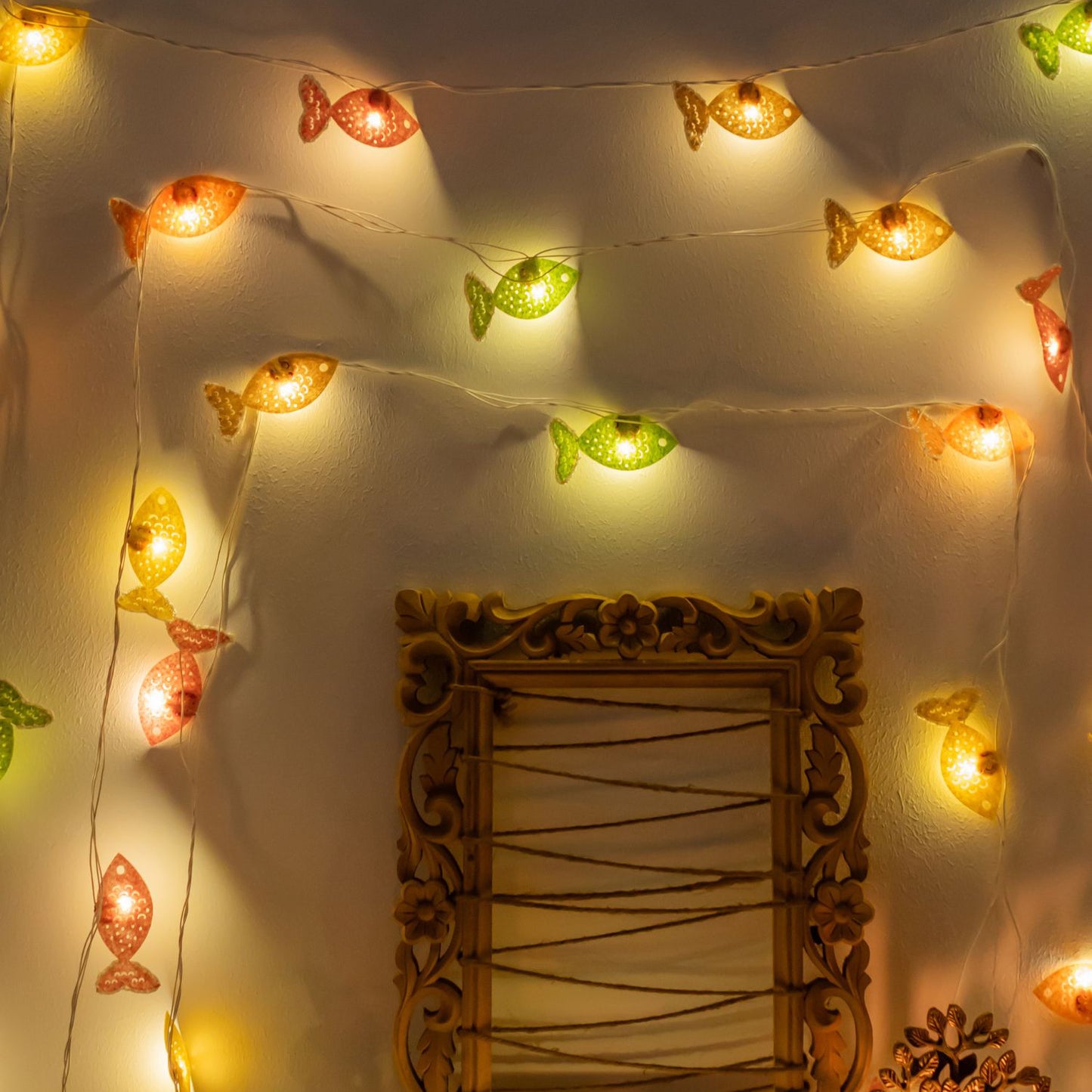 Fishes - Handmade Crochet LED String Light for Home Decor 17