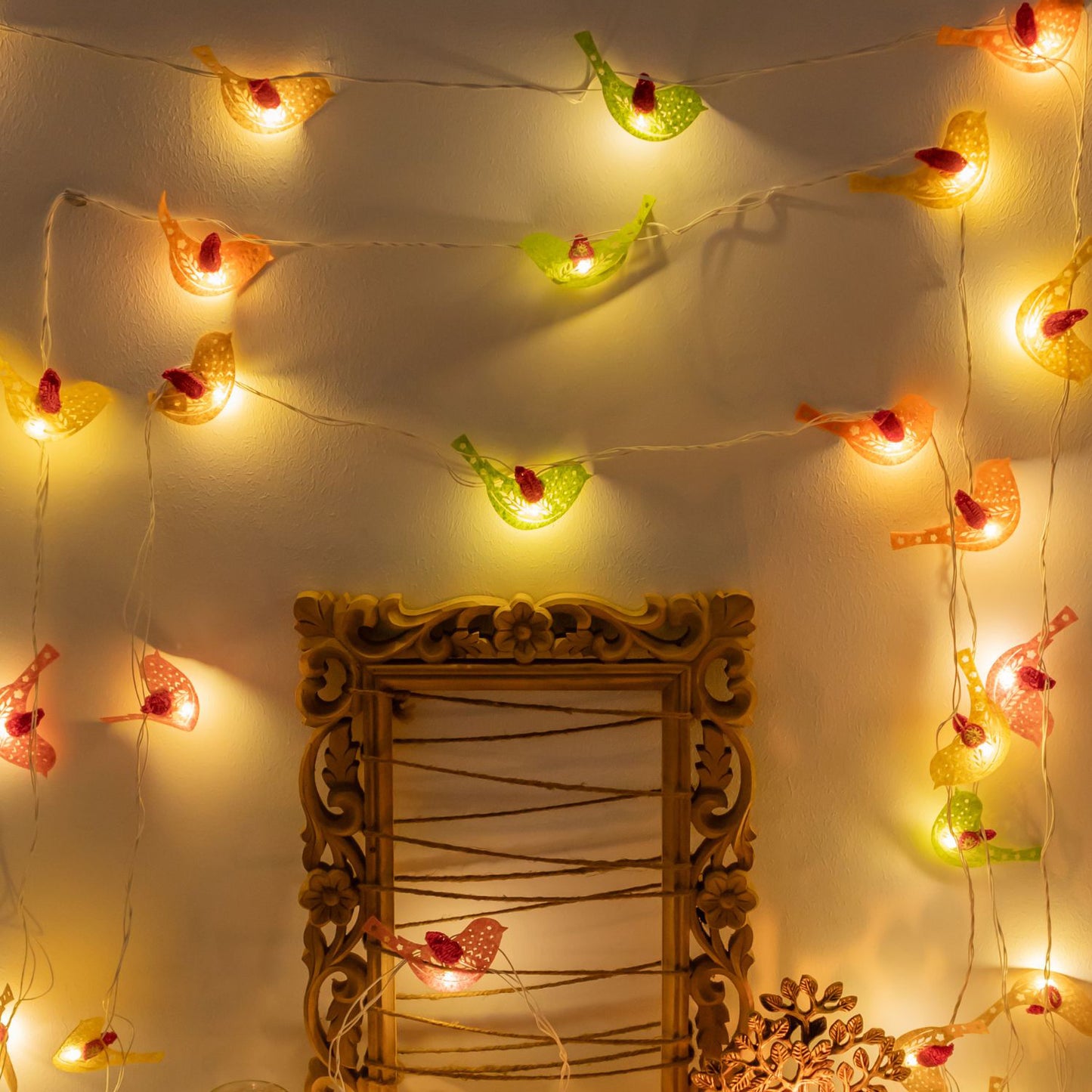 Birds - Handmade Crochet LED String Light for Home Decor 18